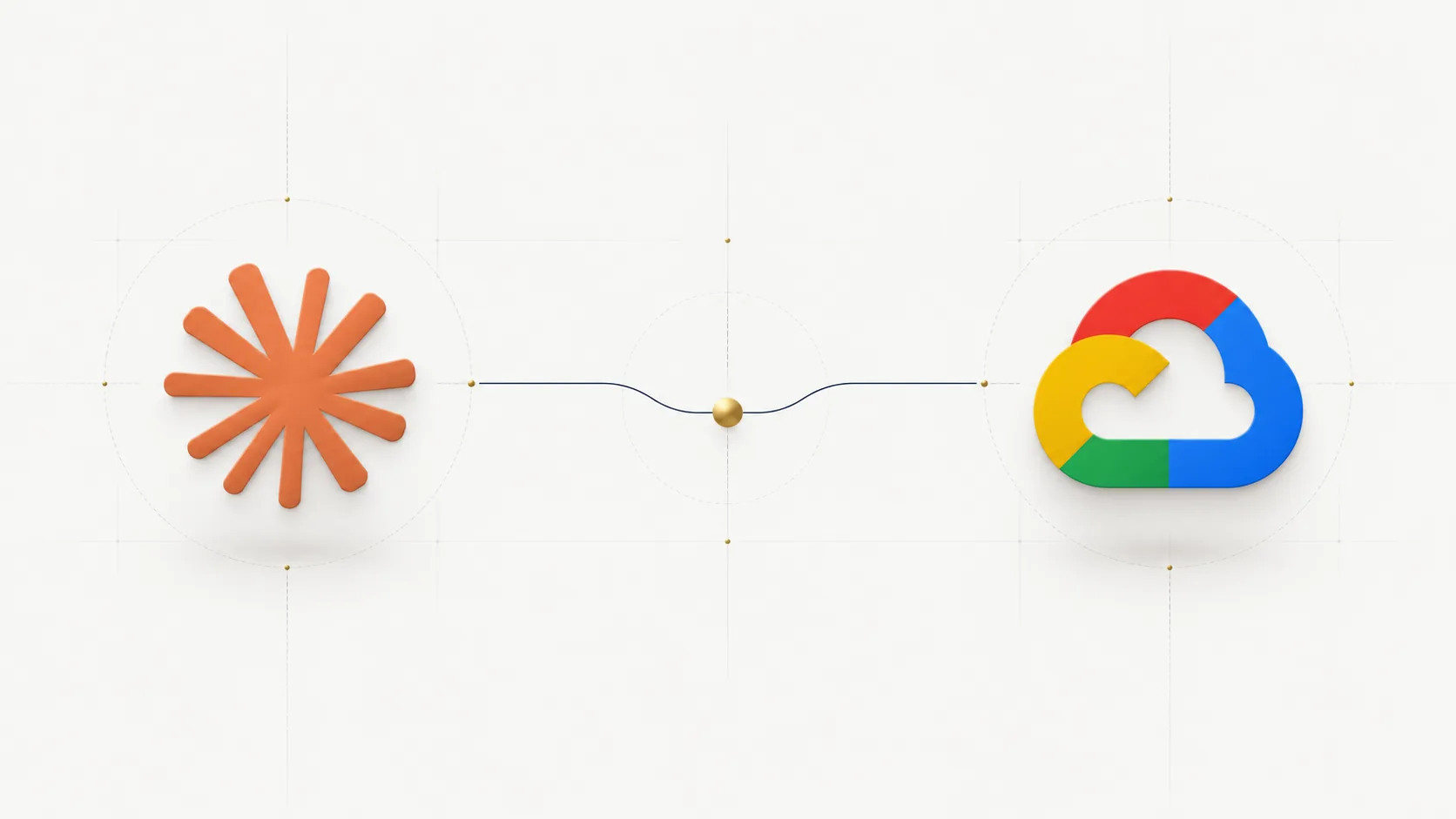 Logo de Claude junto al de Google Cloud sobre fondo claro — Claude en Google Cloud, opción gestionada por Anthropic y por Google, por Diego Ceredi