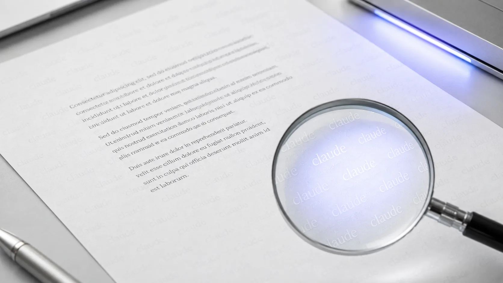 Texto generado por Claude con una marca de agua invisible embebida y una imagen firmada con metadata C2PA — transparencia por el EU AI Act
