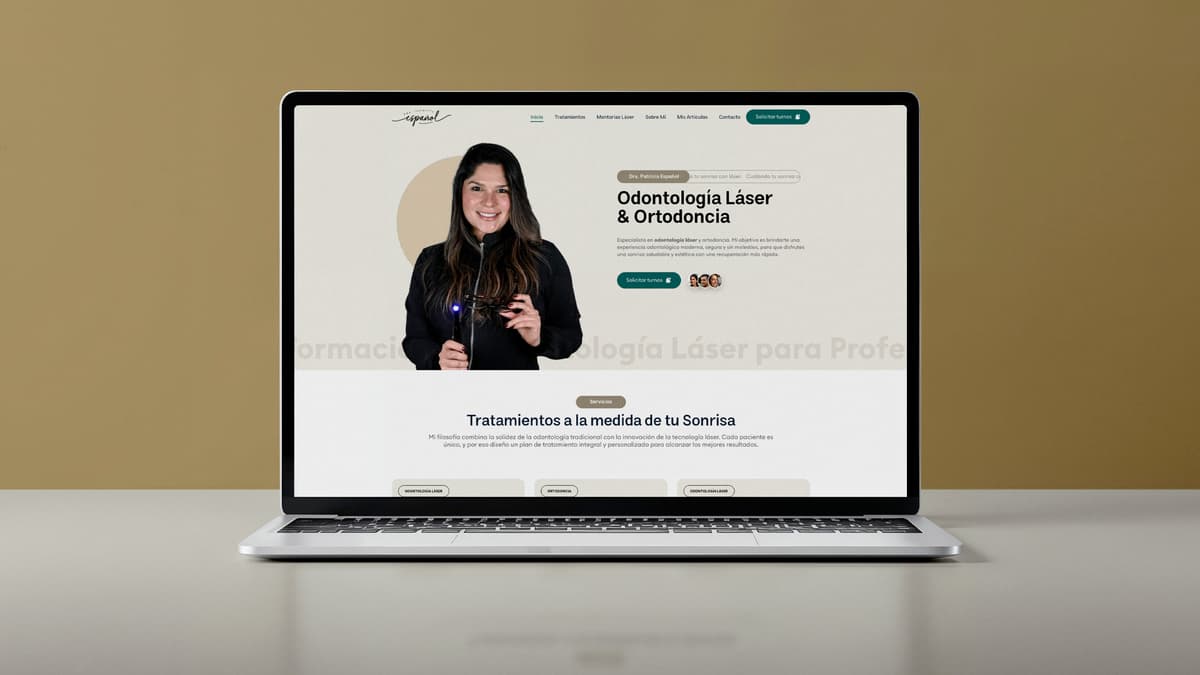Sitio web drapatriciaespanol.com — Diseñado por Diego Ceredi
