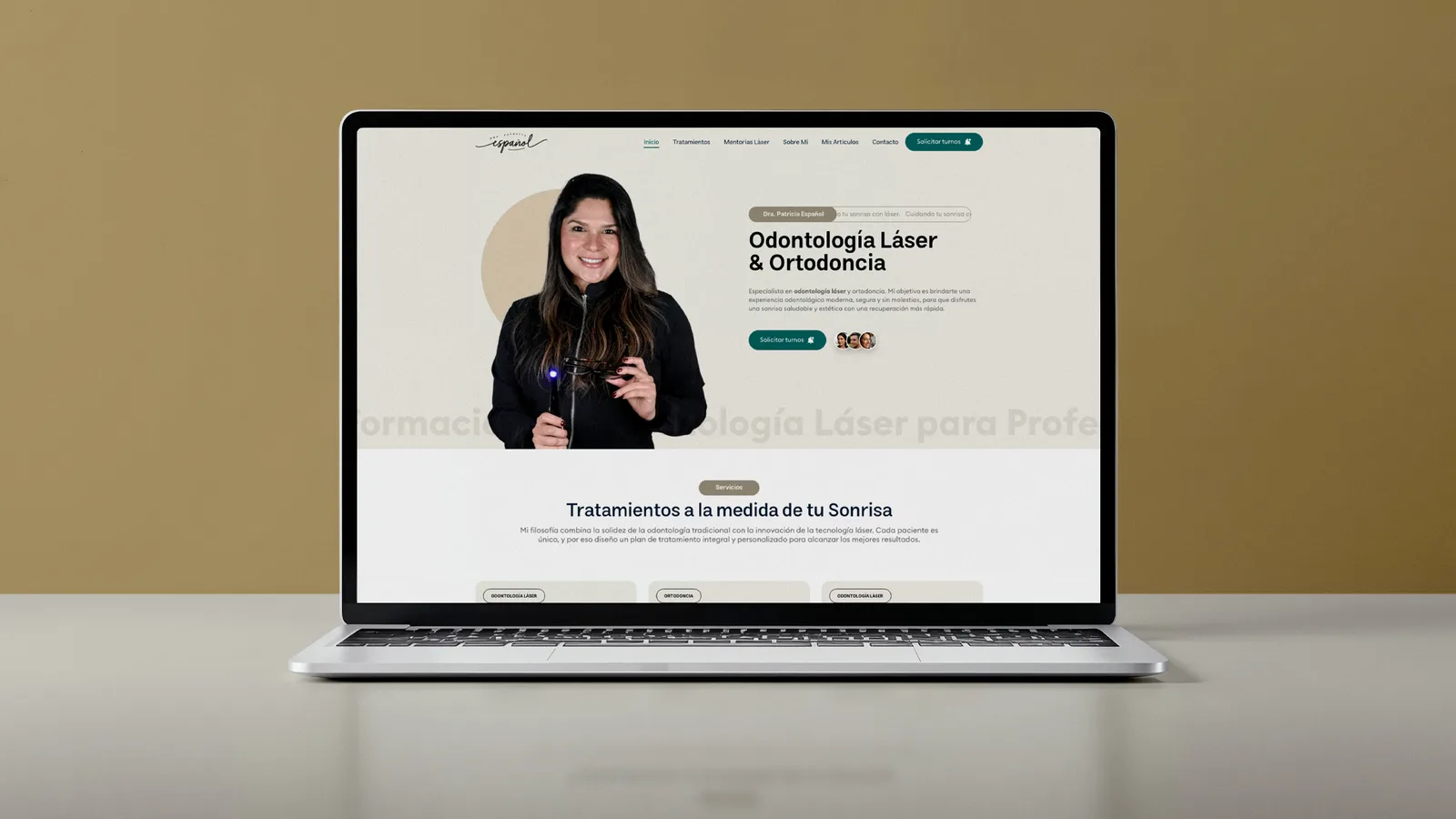 Sitio web drapatriciaespanol.com — Diseñado por Diego Ceredi