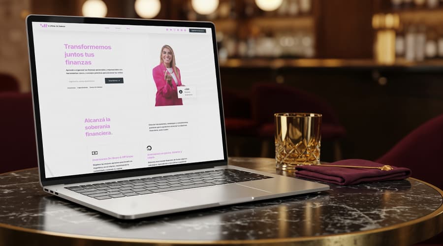 Sitio web lachicadelbanco.com.ar — Diseñado por Diego Ceredi