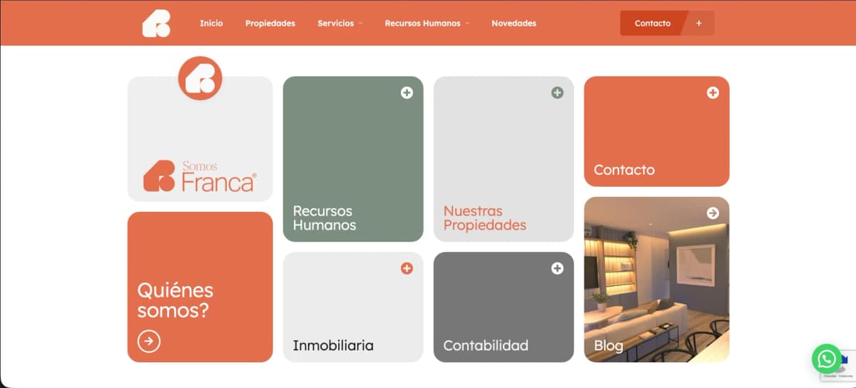 Sitio web somosfranca.com.ar — Desarrollado en alianza con Grupo Vansur