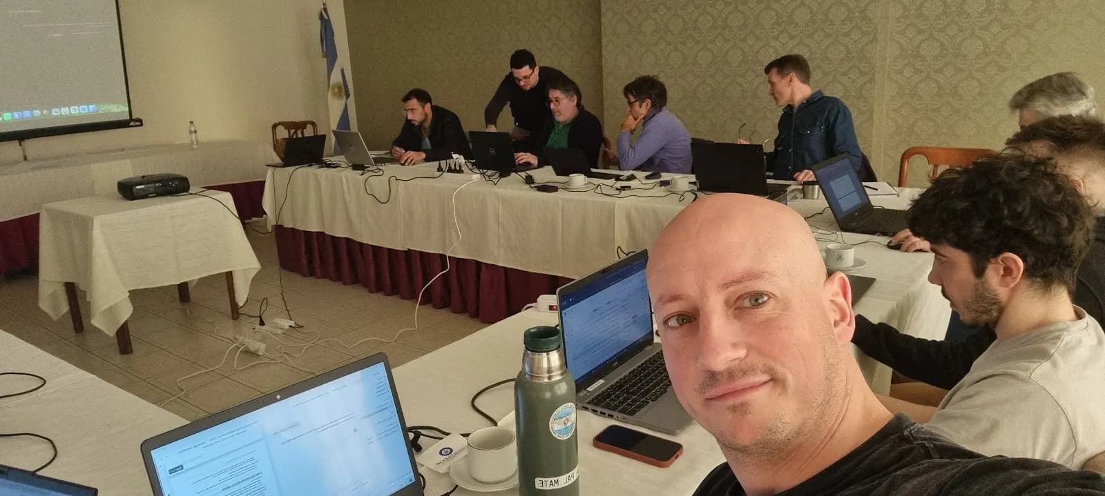 Federico Arroyo, de TRANSPA, en una jornada de capacitación en Claude Enterprise, septiembre de 2026