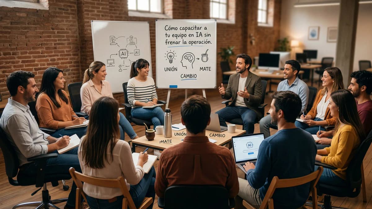 Cómo capacitar a tu equipo en IA sin frenar la operación