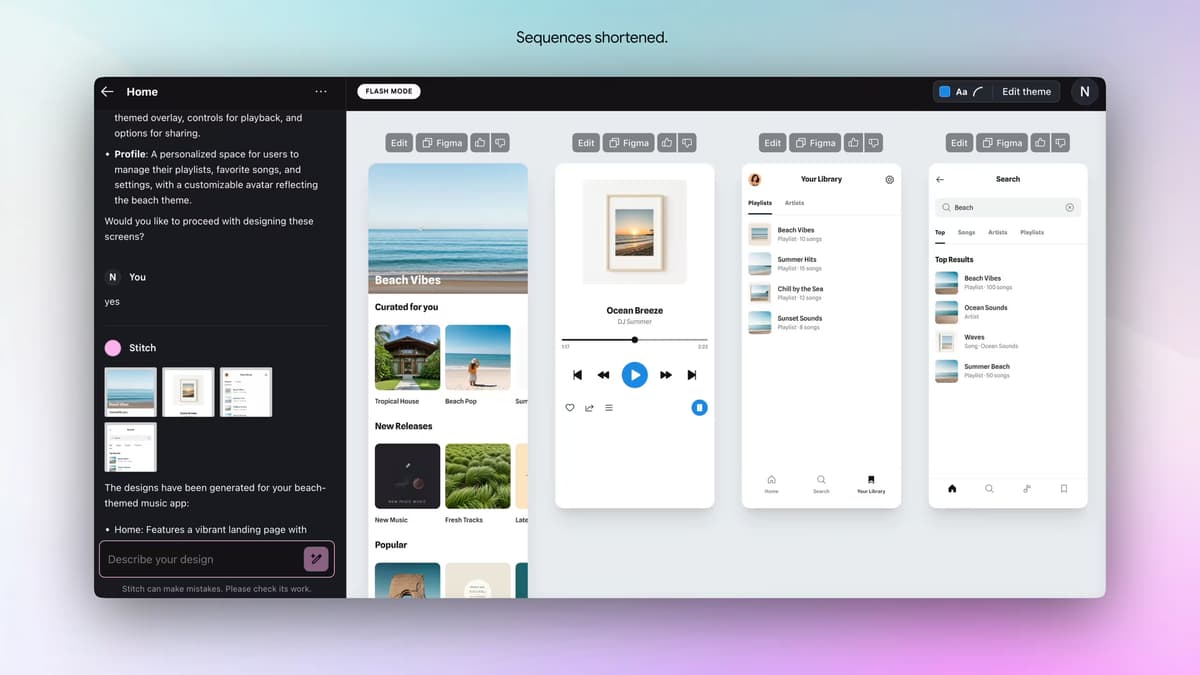 Google Stitch — Interfaz de diseño de apps con IA