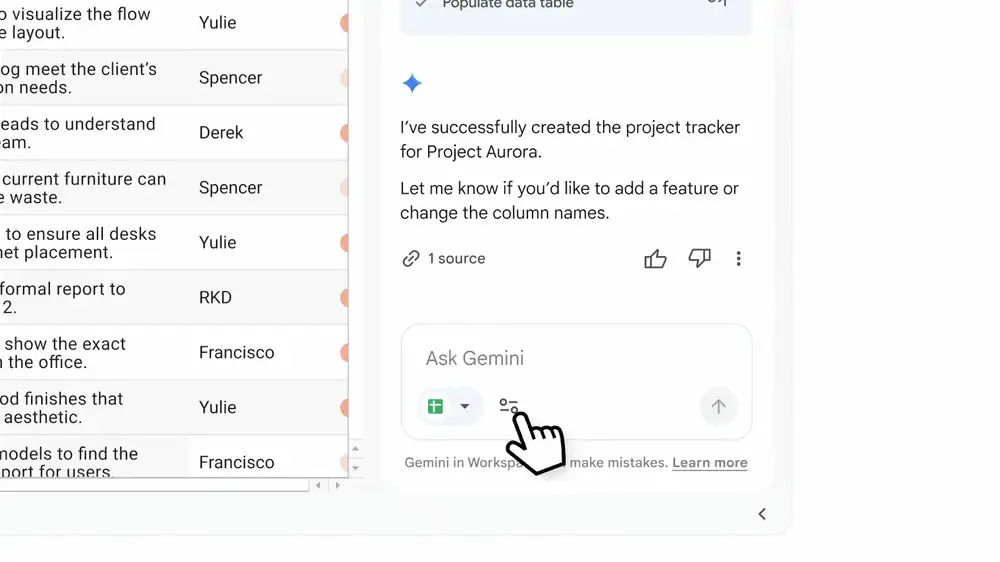 Tablero kanban interactivo con tarjetas por etapa, generado con Sheets Canvas a partir de una planilla de seguimiento de proyectos